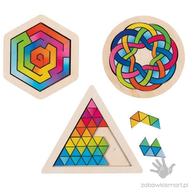 Zestaw układanek Treser mózgu- Goki (zestaw 3 szt.)