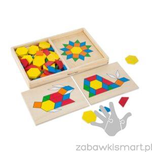 Mozaika drewniana w pudełku- układanka Melissa & Doug