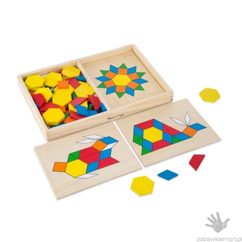 Mozaika drewniana w pudełku- układanka Melissa & Doug