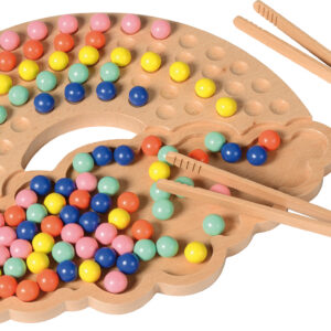 Drewniana gra Eduplay- Tęczowe kulki