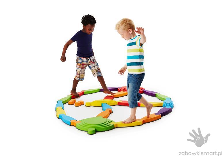 Kolorowa rzeka z wyspami i mostami- Gonge - obrazek 2