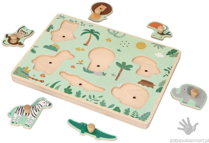 Puzzle z dźwiękiem Adam Toys- Safari - obrazek 2