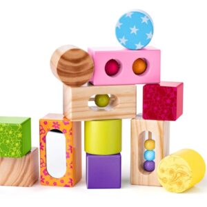 Drewniane klocki we wzorki- NINY