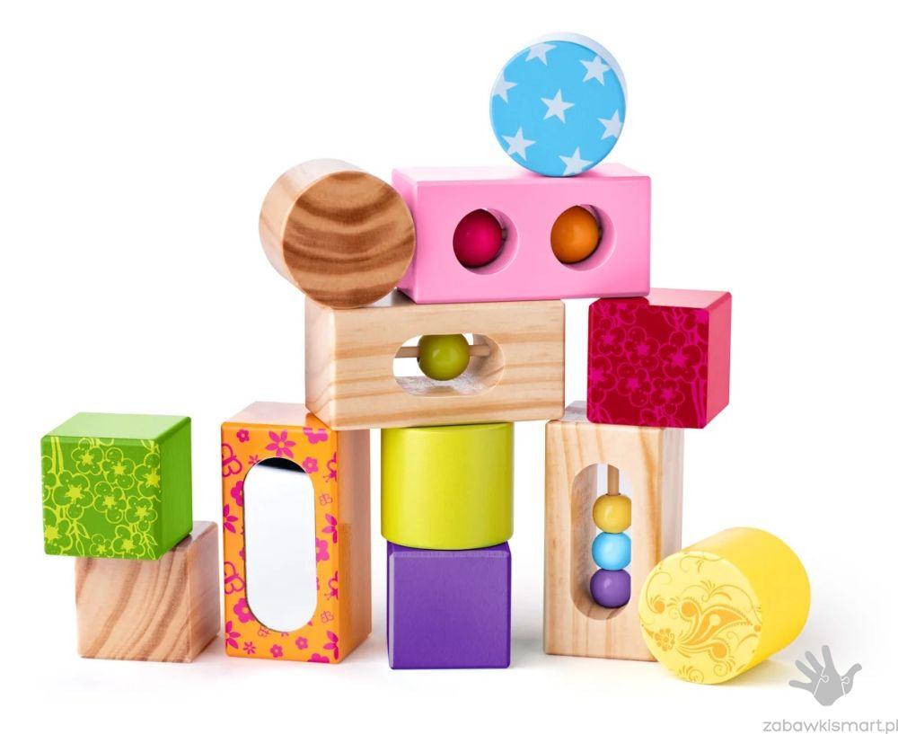 Drewniane klocki we wzorki- NINY