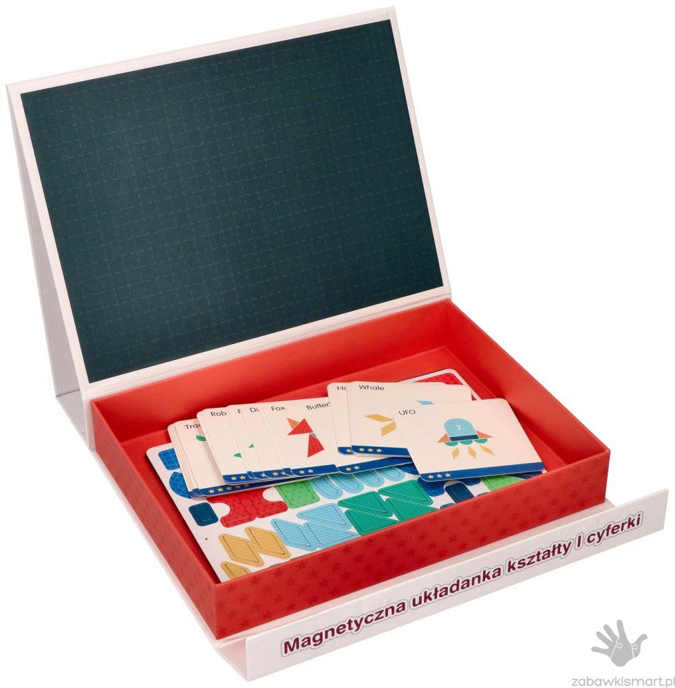 Układanka magnetyczna kształty i cyferki- Adam Toys - obrazek 2