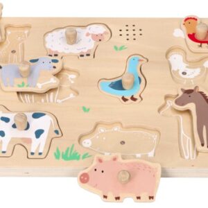 Puzzle z dźwiękiem Adam Toys- Farma