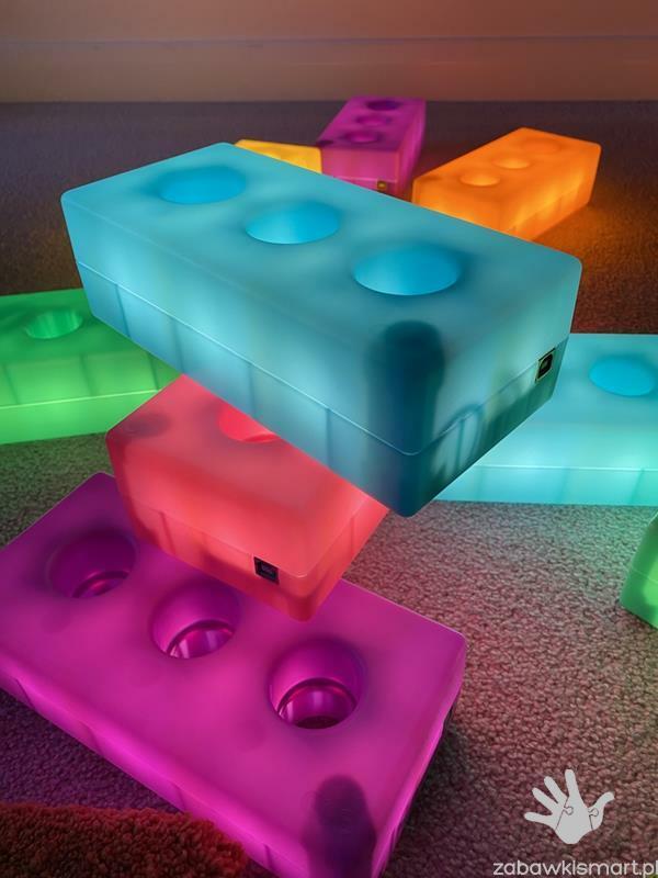 Świecące klocki budowlane TTS- zestaw 12 sztuk - obrazek 5