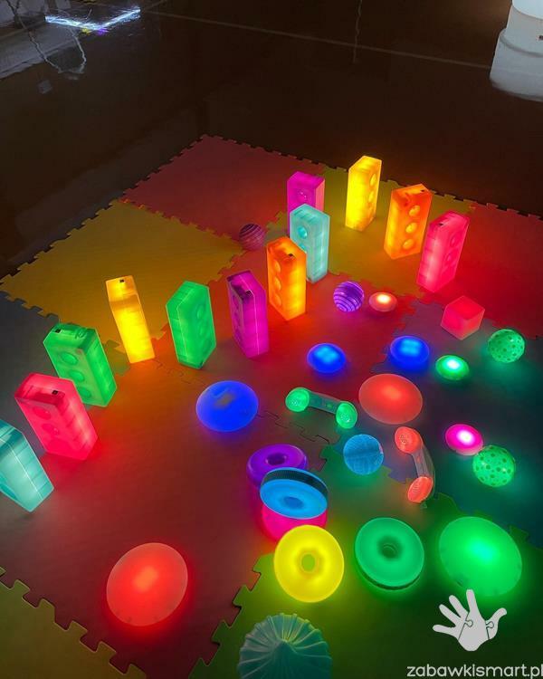 Świecące klocki budowlane TTS- zestaw 12 sztuk - obrazek 3