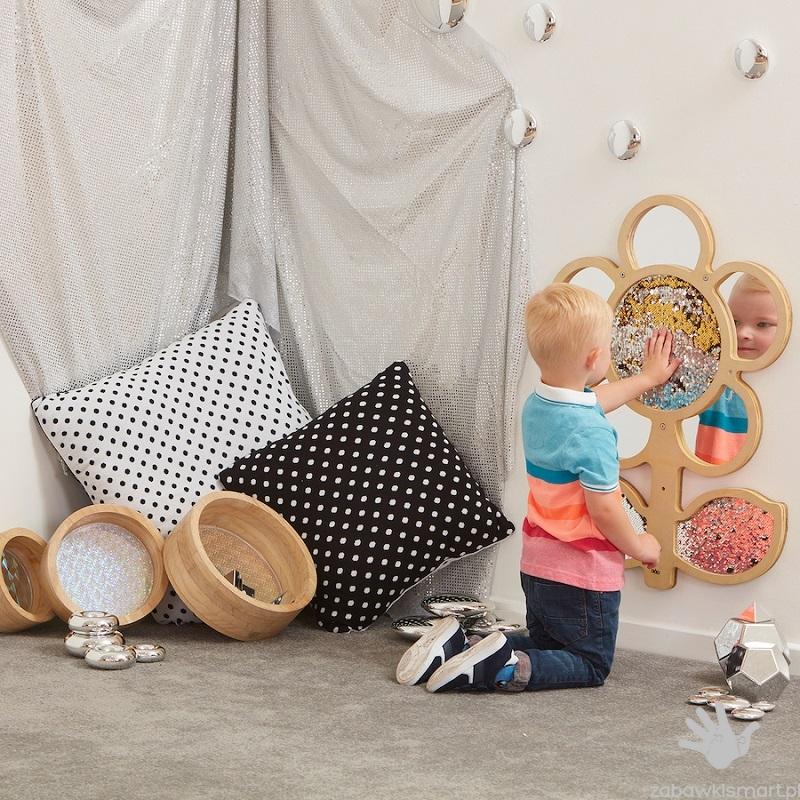 Sensoryczny panel ścienny (cekinowo- lustrzany) TTS- Stokrotka - obrazek 4