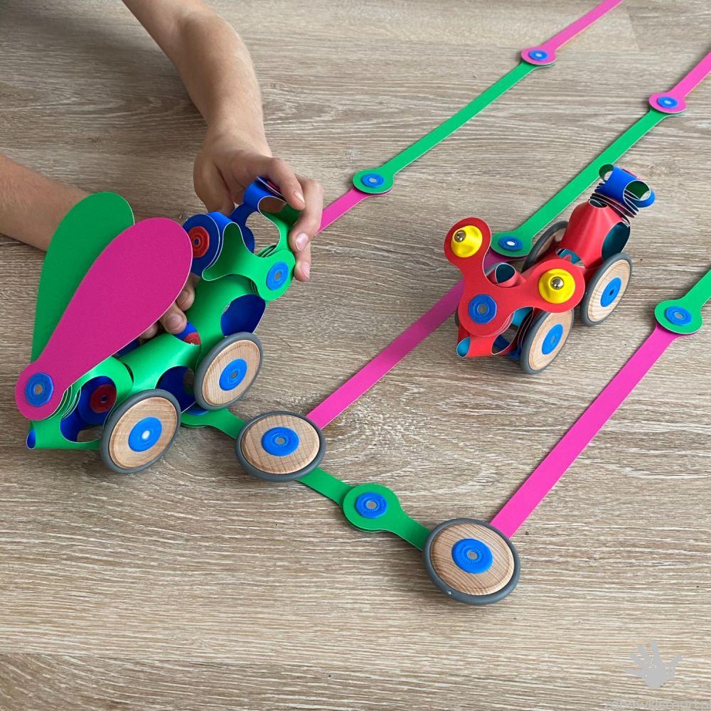 Klocki magnetyczne CLIXO- do tworzenia magnetycznych pojazdów - obrazek 8