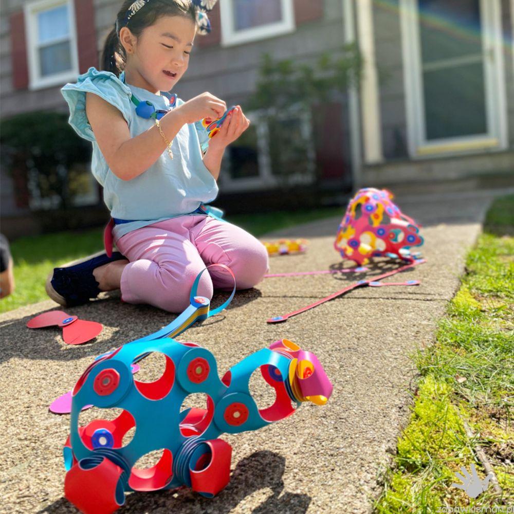 Klocki magnetyczne CLIXO CREW PACK (zielono- niebieskie) - obrazek 5