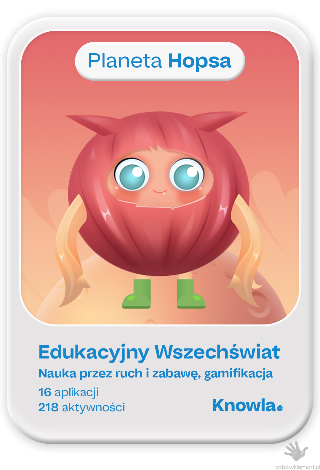 Planeta Hopsa (nauka przez zabawę) na Knowla Box/Wall