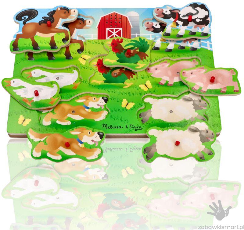 Puzzle dźwiękowe Melissa & Doug-  Zwierzęta z farmy - obrazek 2