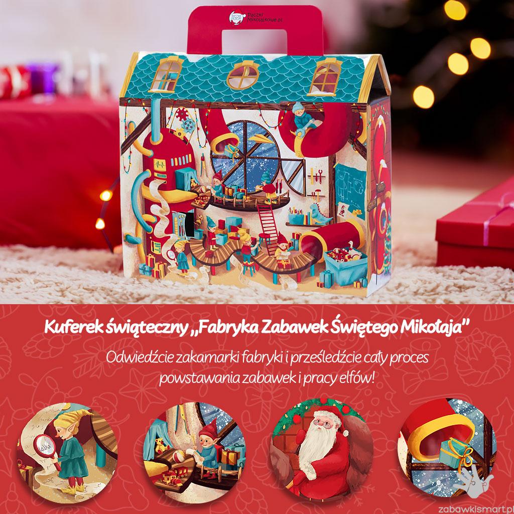 Kuferek Świąteczny- Fabryka zabawek Świętego Mikołaja