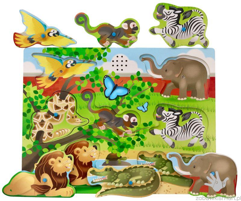 Puzzle dźwiękowe Melissa & Doug- Zwierzęta z ZOO - obrazek 3