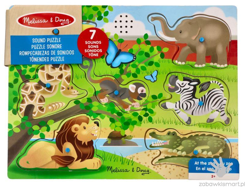 Puzzle dźwiękowe Melissa & Doug- Zwierzęta z ZOO