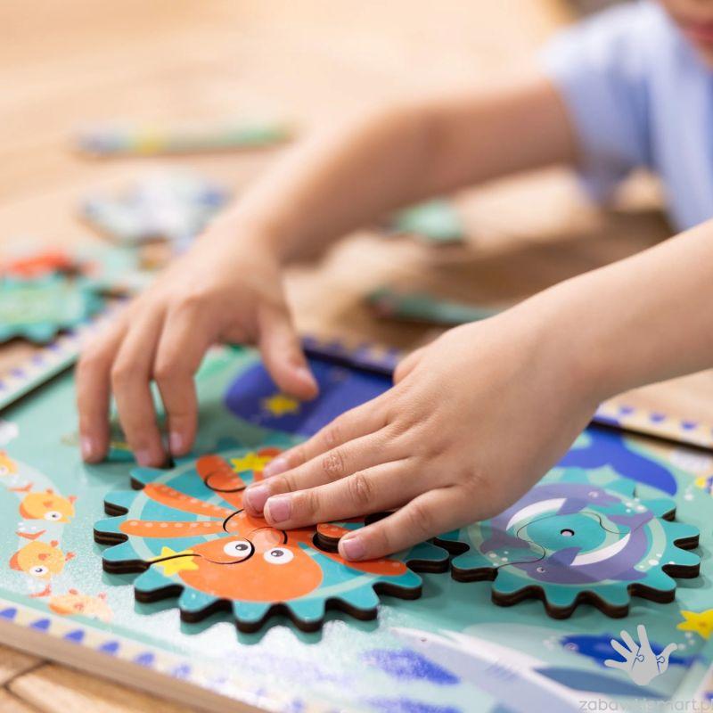 Puzzle z zębatkami Podwodny Świat- Melissa & Doug - obrazek 5