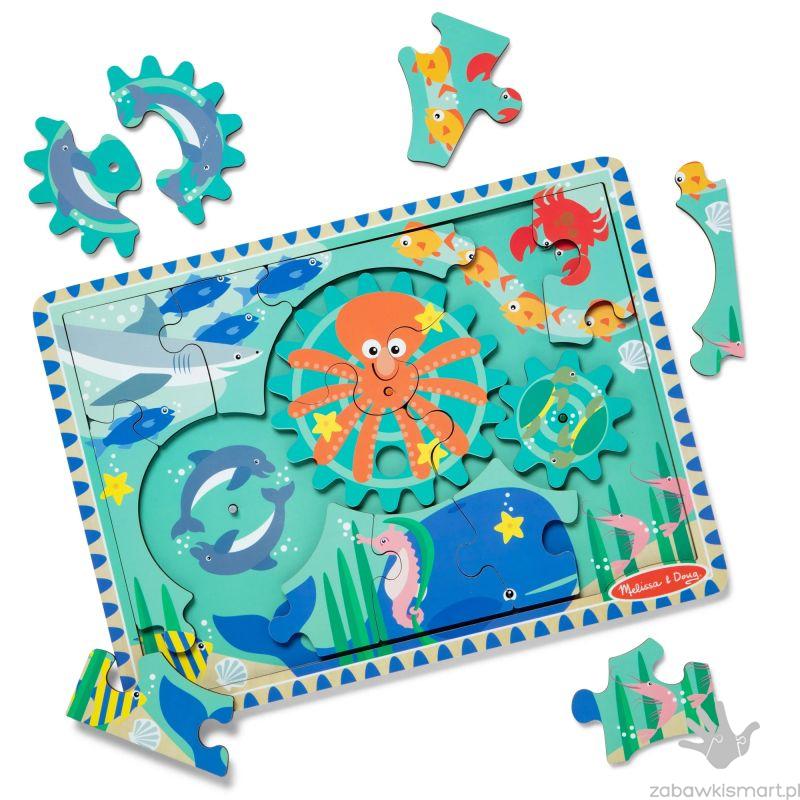 Puzzle z zębatkami Podwodny Świat- Melissa & Doug