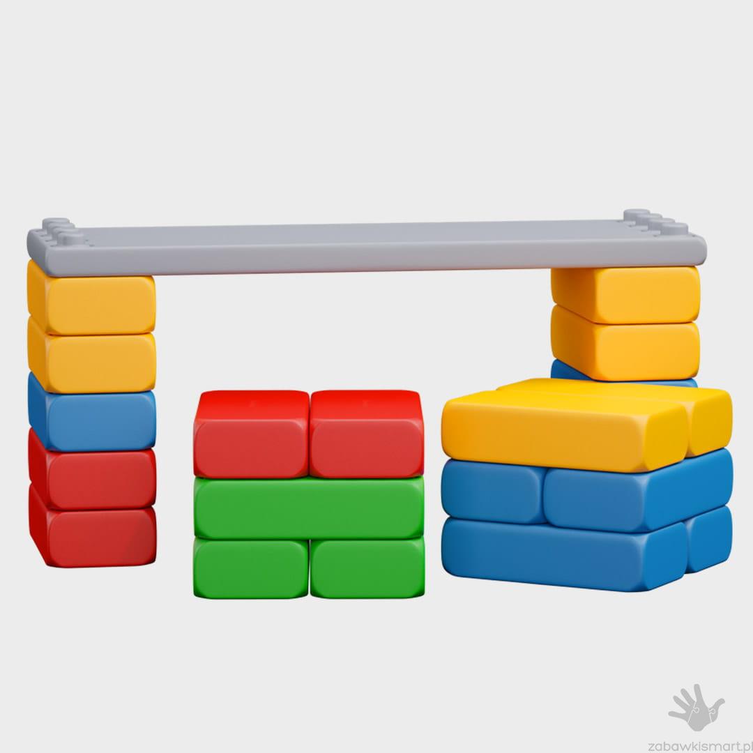 Klocki budowlane CEGŁY- Deska Dydaktyczna Marioinex - obrazek 3