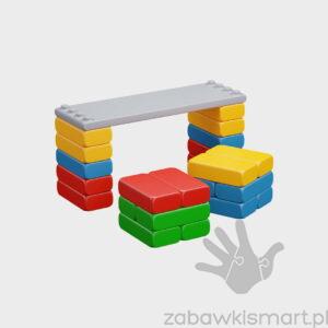 Klocki budowlane CEGŁY- Deska Dydaktyczna Marioinex