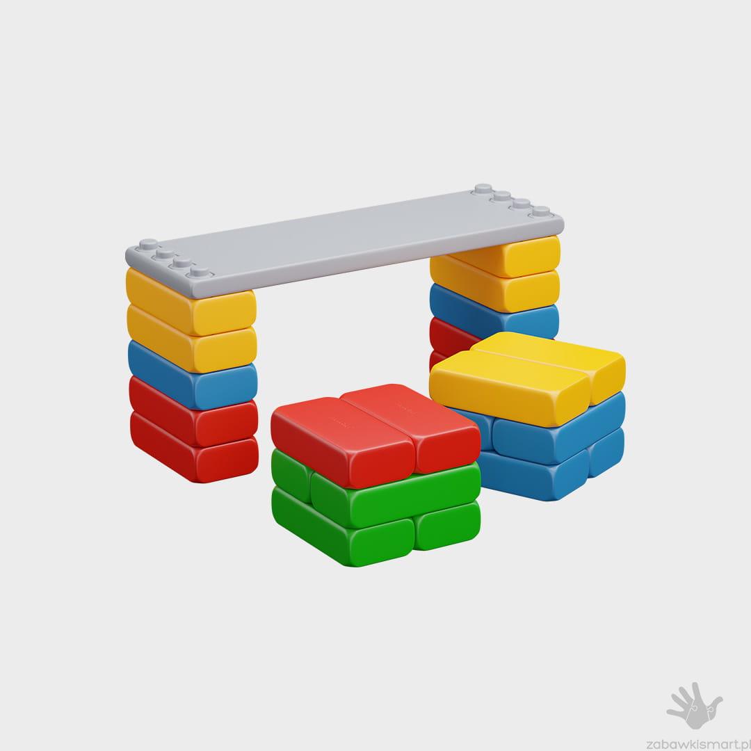 Klocki budowlane CEGŁY- Deska Dydaktyczna Marioinex