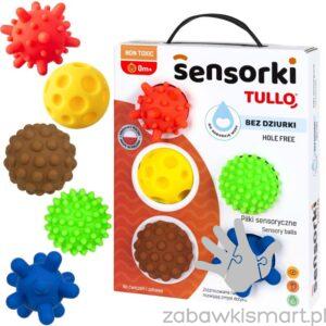 Sensoryczne piłki Tullo Sensorki- 5 szt.
