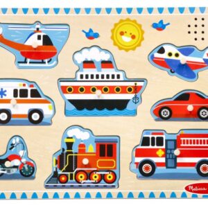 Puzzle z dźwiękiem Melissa & Doug- Pojazdy