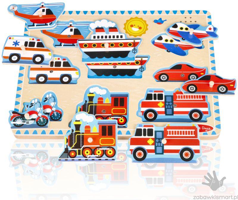 Puzzle z dźwiękiem Melissa & Doug- Pojazdy - obrazek 3