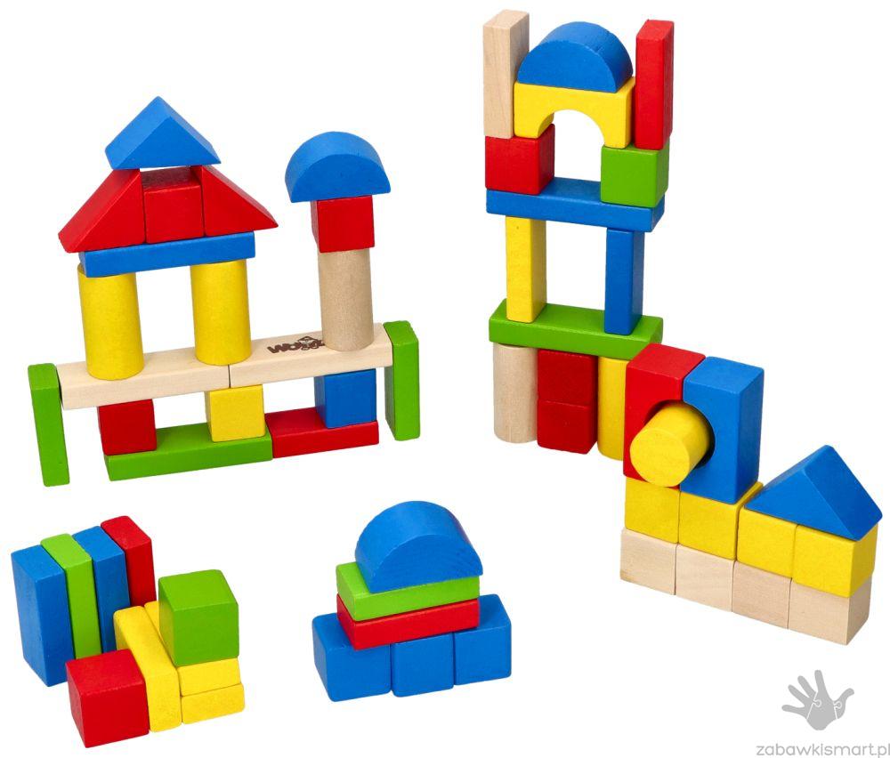 Klocki drewniane w wiaderku Woody- 100 szt. - obrazek 2