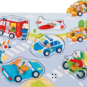 Puzzle z dźwiękiem Goki- Pojazdy na ulicy