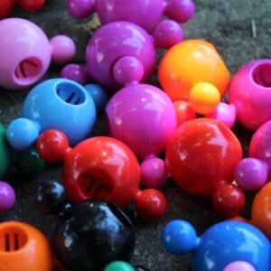 Klocki kuleczki LOOWI- zestaw 70 elementów