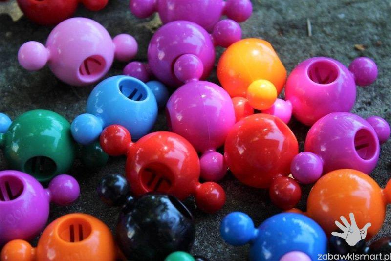 Klocki kuleczki LOOWI- zestaw 70 elementów