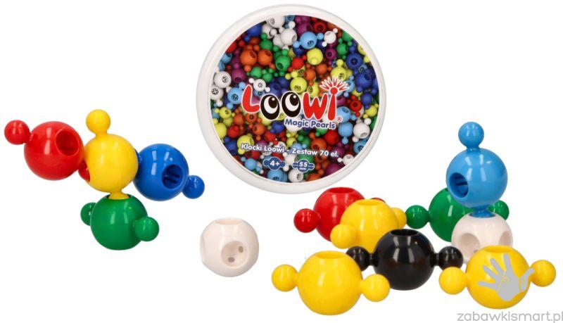 Klocki kuleczki LOOWI- zestaw 70 elementów - obrazek 6