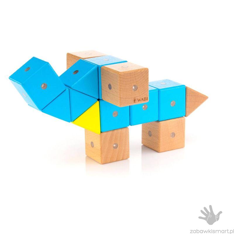Drewniano- magnetyczne klocki WABI- zestaw 40 elementów - obrazek 9