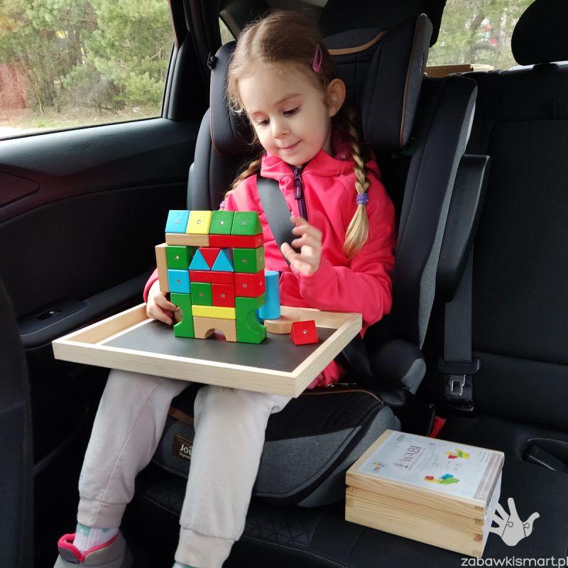 Drewniano- magnetyczne klocki WABI- zestaw 40 elementów - obrazek 3