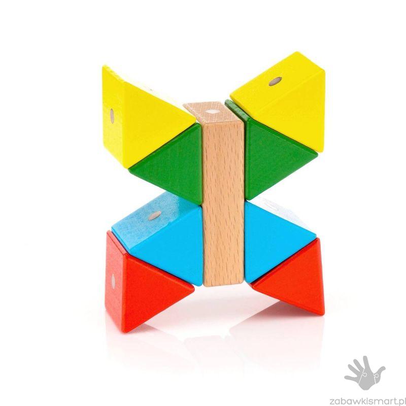 Drewniano- magnetyczne klocki WABI- zestaw 40 elementów - obrazek 10