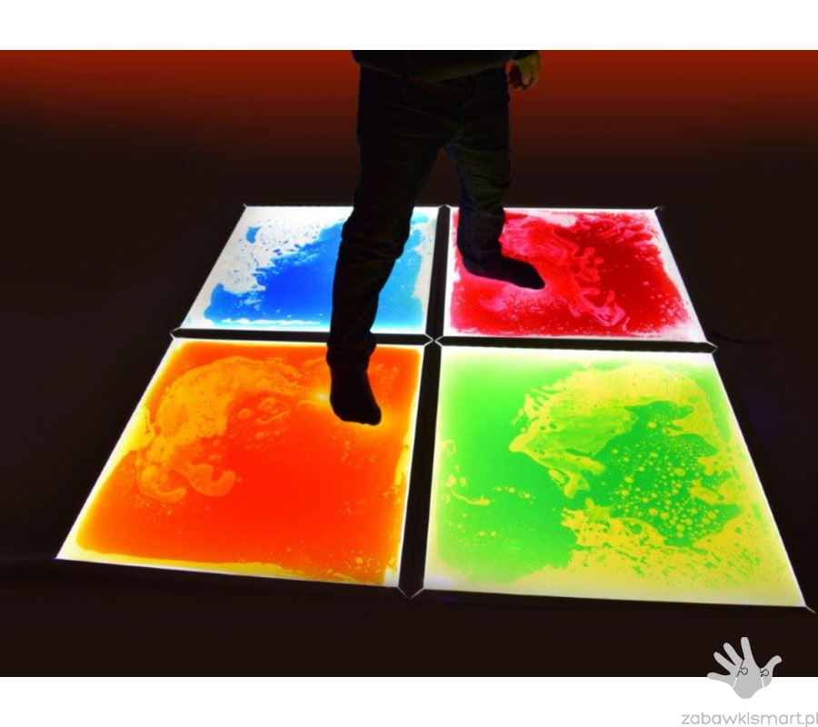 Podświetlane płytki sensoryczne PlayLearn (50x50 cm)- zestaw 4 szt.