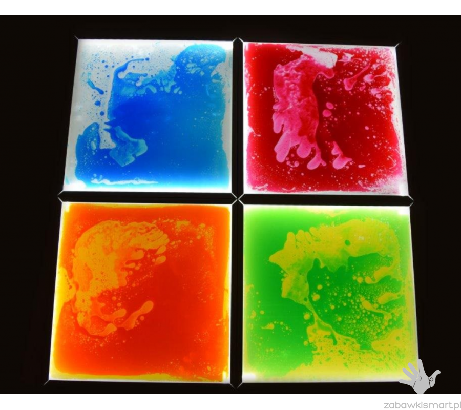 Podświetlane płytki sensoryczne PlayLearn (50x50 cm)- zestaw 4 szt. - obrazek 2