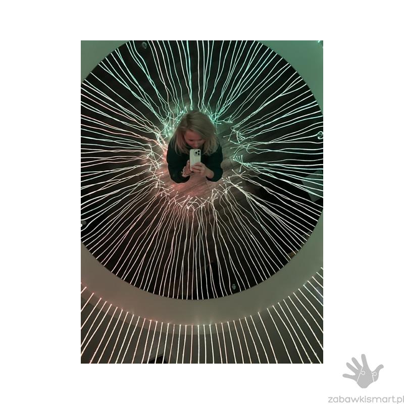 Baldachim światłowodów fi 120 cm z lustrem - obrazek 2