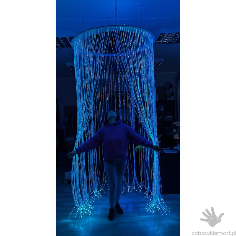 Baldachim światłowodów fi 120 cm z lustrem - obrazek 5