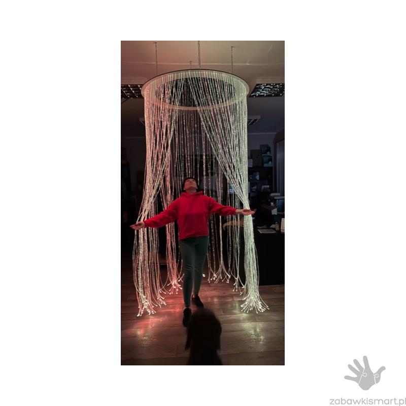 Baldachim światłowodów fi 120 cm z lustrem - obrazek 4