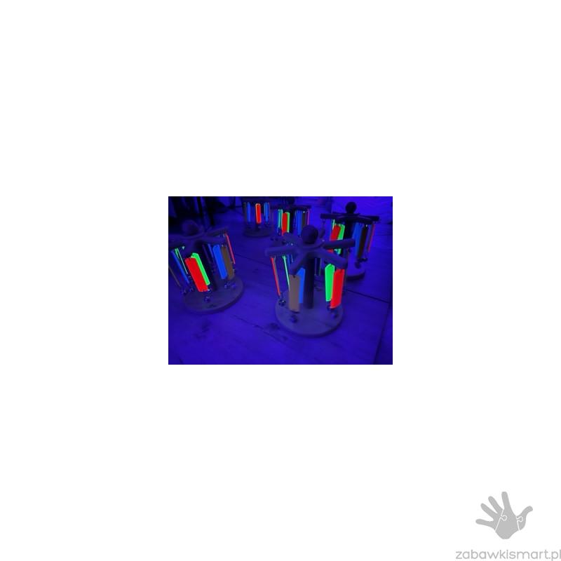 Fluorescencyjne lustrzane dzwonki- karuzela - obrazek 2