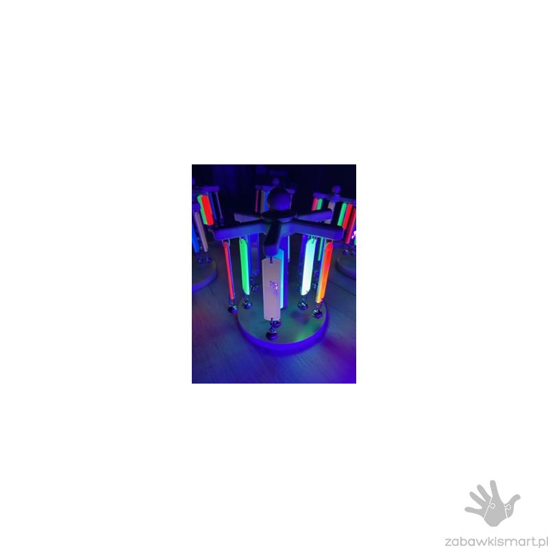 Fluorescencyjne lustrzane dzwonki- karuzela