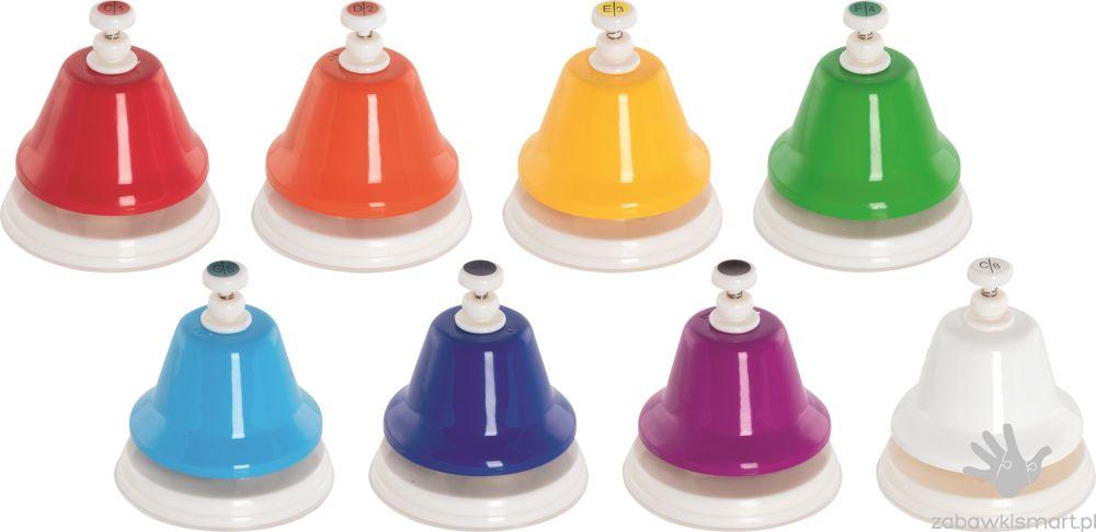 Metalowe dzwonki naciskane Goki- zestaw 8 szt.