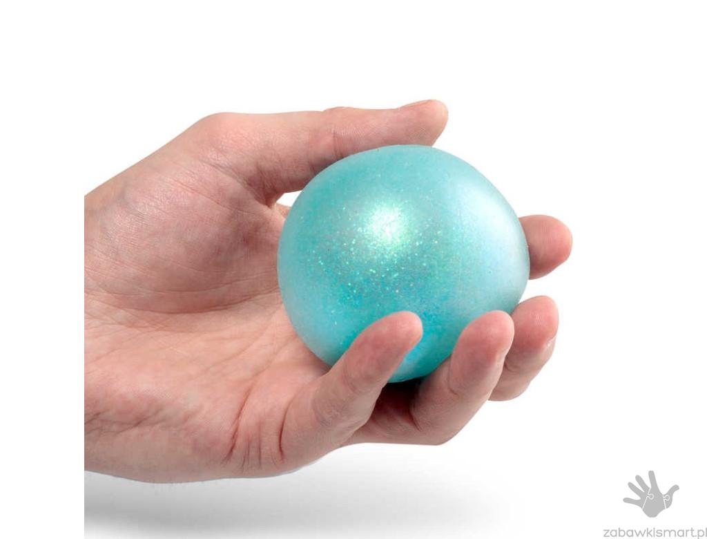 Brokatowa piłka ze światełkiem- gniotek - obrazek 2