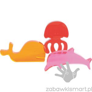 Akrylowe zwierzęta morskie do paneli i stolików podświetlanych- zestaw 6 szt.