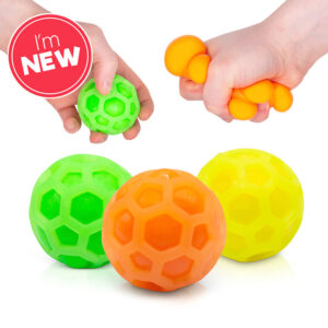 Gniotek w gumowej siatce OneForFun- zestaw 3 szt.