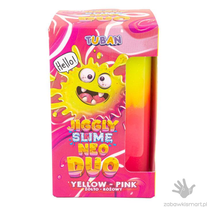 JIGGLY SLIME NEO DUO TUBAN (żółto- różowy) 430g - obrazek 3