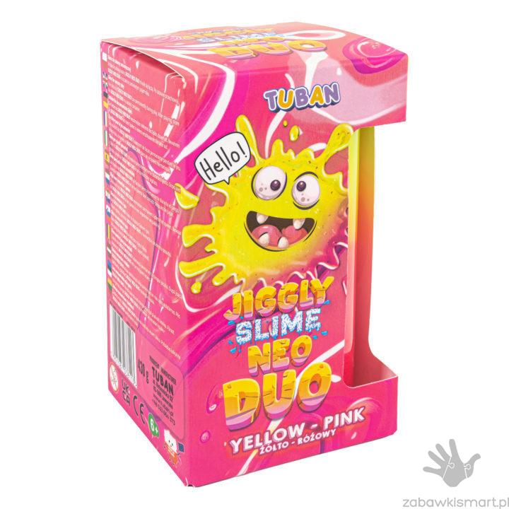 JIGGLY SLIME NEO DUO TUBAN (żółto- różowy) 430g - obrazek 2