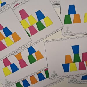 Kubeczkowe wieże- wzory do układania (same karty)